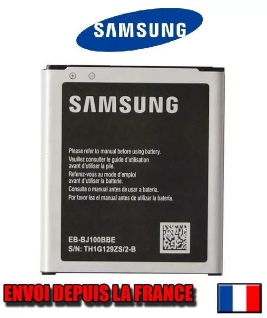 Batterie Originale Samsung Galaxy J1 réf EB-BJ100CBE/BBE SM-J100H/DS/DD 1850 mAh