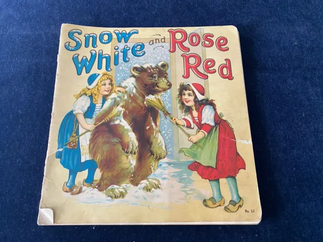 1929 Antique Vintage Children's Book "Snow White and Rose Red" Illustrated