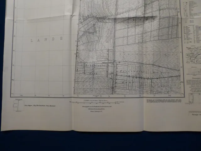 Landkarte Meßtischblatt 3208 Hebelermeer, Fehndorf, Segberg, Krs. Meppem, 1945 3