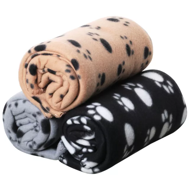 Pet Fleece Blankets XL x3 NEW Soft Dog Cat Extra Large Plush Thro