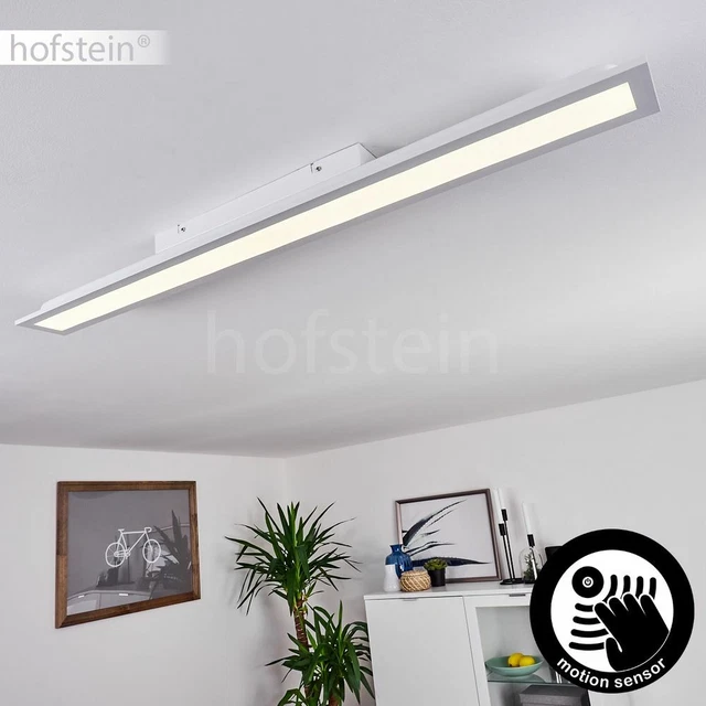Plafonnier LED Hofstein Gris Et Blanc – Lustre Moderne Pour Séjour, Chambre, Couloir