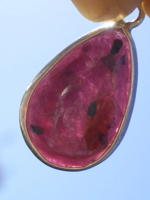 Cadeau Pour Femmes Pendentif 925 Argent Sterling Pierre Précieuse De