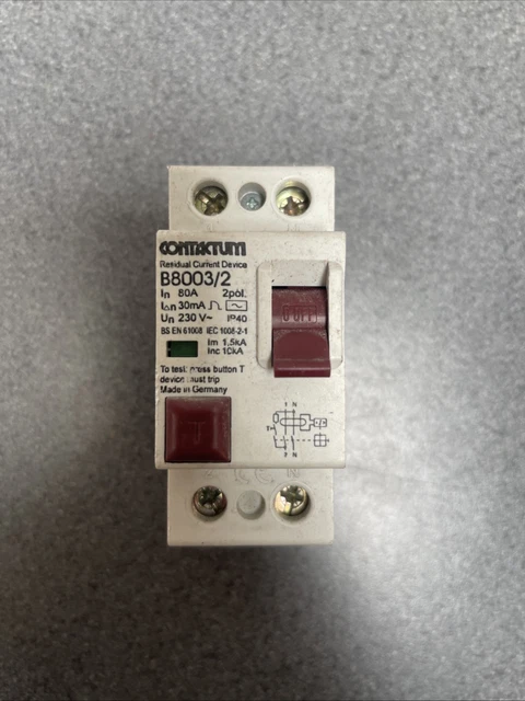 Schneider electric disjoncteur à courant résiduel 1p n 30ma - r9d60610