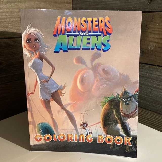 LIVRE DE COLORIAGE DreamWorks Monsters Vs Aliens EUR 9,58 - PicClick FR