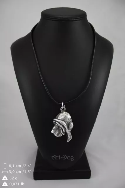 Bloodhound, silver covered necklace, high qauality Art Dog