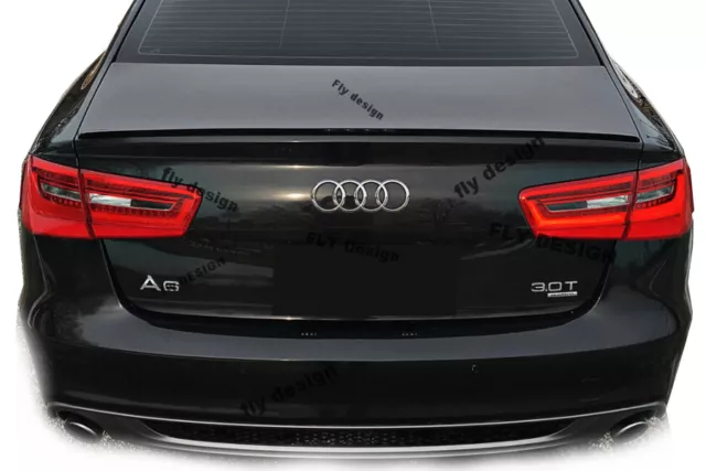 Convient pour AUDI A6 C7 Tuning RS style mince lèvre spoiler arrière spoiler lèvre Bodyki 2