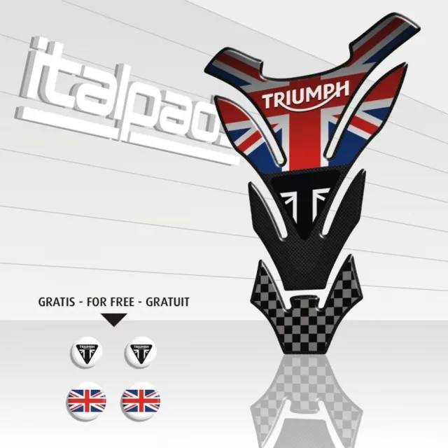 Tank Pad "DETROIT Top" for Triumph U.K. flag Union Jack