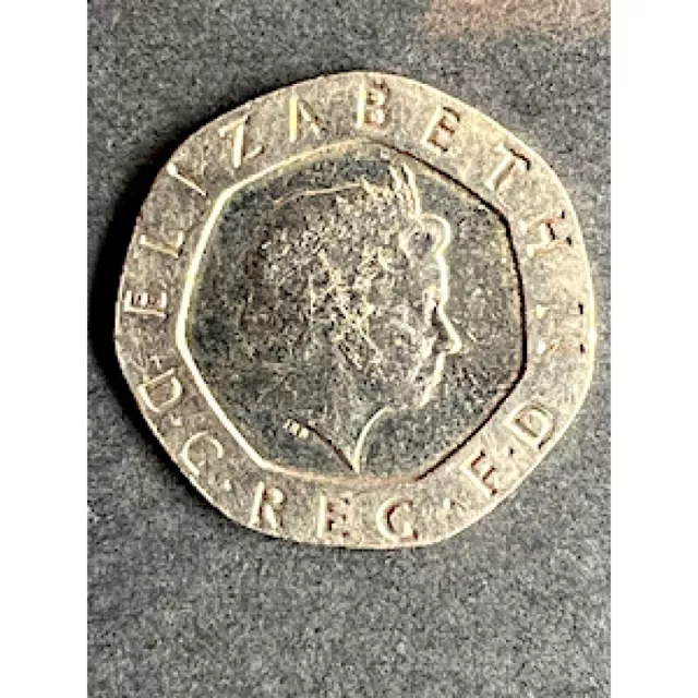 Twenty  Pence - Mule coin - NO DATE - Elizabeth  II - F - H1926