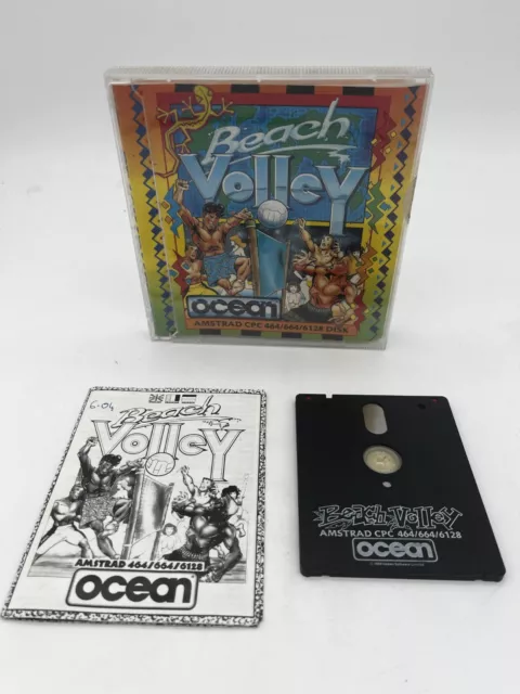 JEU BEACH VOLLEY (1989) OCEAN ★ AMSTRAD CPC 6128 664 ★ Complet ★ Disquette 💾✅ JEU BEACH VOLLEY (1989) OCEAN ★ AMSTRAD CPC 6128 664 ★ Complet ★ Disquette 💾✅