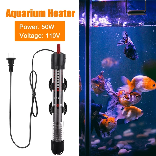 50W Submersible Aquarium Fish Tank Heater Rod Heating Adjustable Thermostat
