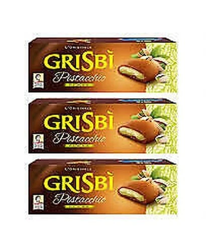 " MATILDE VICENZI " Grisbi' Biscuits Cacao Avec Crème Au Pistache 3X150g