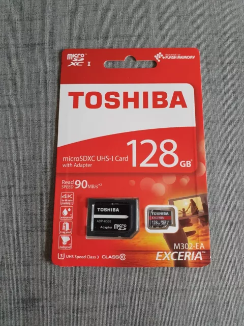 Toshiba Exceria 128GB MicroSD SDXC Card with Adapter U3 90mb/s