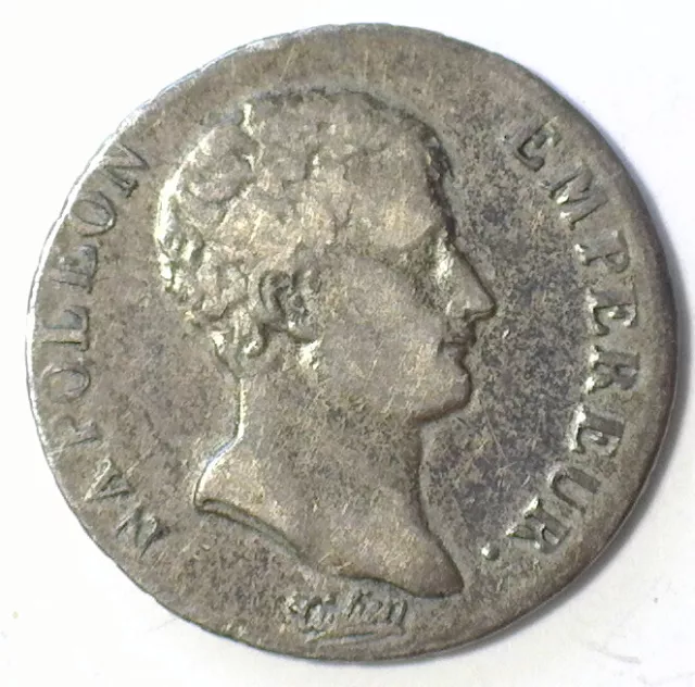 France Emperor Napoleon Silver An 13 (1804) I (Limoges) ½ Franc (Km-655.6) Xf