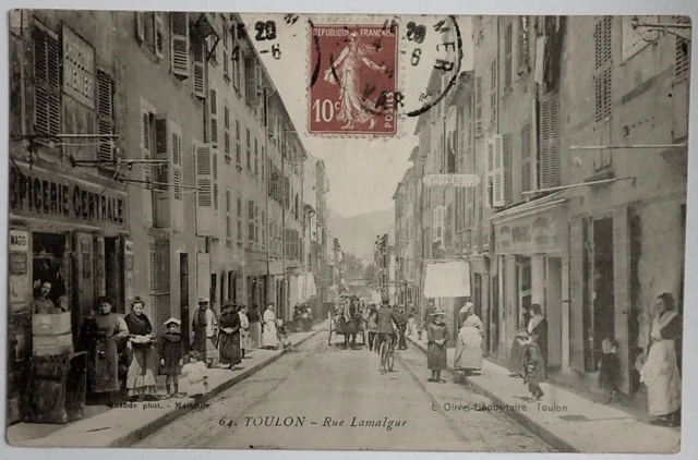 Carte Postale Ancienne – Toulon (Var 83) – Place Et Église Cathédrale