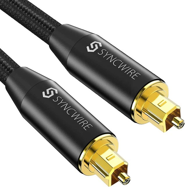 Câble Optique Audio Numérique Toslink -  Câble Fibre Optique En Nylon Tressé [Pl