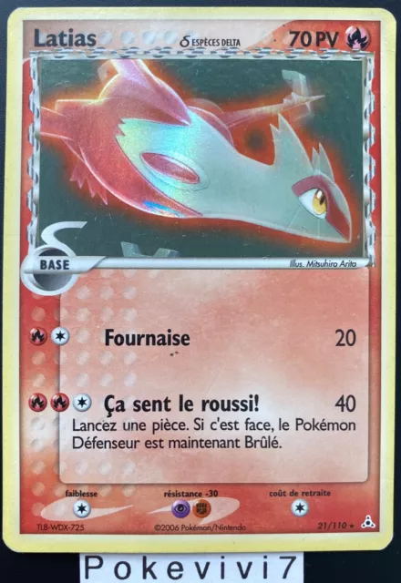 Carte Pokemon LATIAS 21/110 Holo Bloc EX Fantômes Holon FR