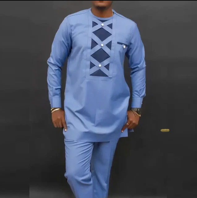 Tuta africana da uomo 2 pz/abbigliamento tradizionale africano da uomo/abiti da uomo dashiki