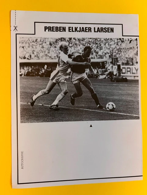 Preben Elkjaer Larsen Hellas Verone Rare Football Rookie Card 1984