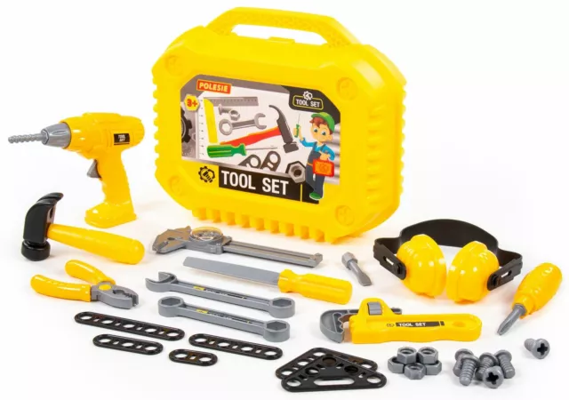 Werkzeugkoffer Kinder Werkzeug Nr. 20 Spielset 32-tlg. mit Heimwerker Handwerker