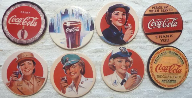 Coca-Cola Collection Series 2 Coke.Cap, voll Set 8 St.