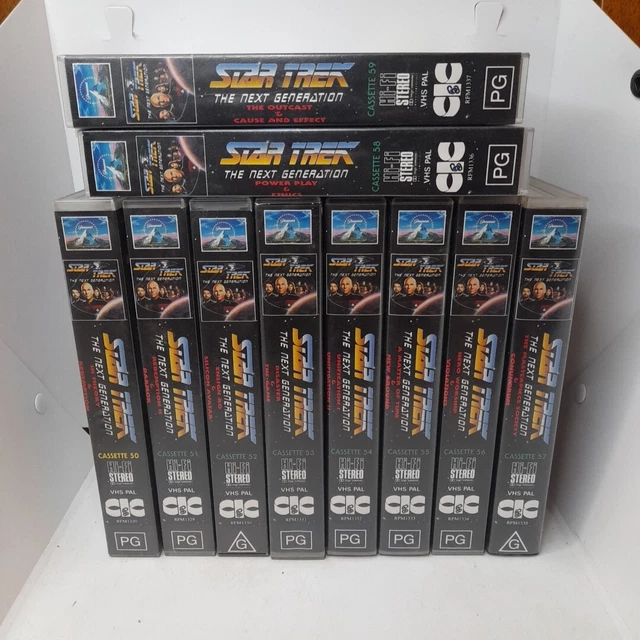 STAR TREK THE Next Generation Series VHS Bundle x10 Tapes