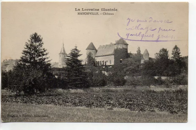MANONVILLE - Meurthe et Moselle - CPA 54 - le Chateau