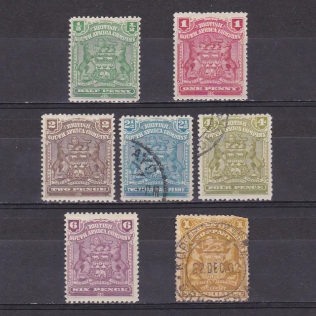 BRITISH SOUTH AFRICA COMPANY RHODESIA 1898, SG# 75-84, CV £81, Part set, MH/Used