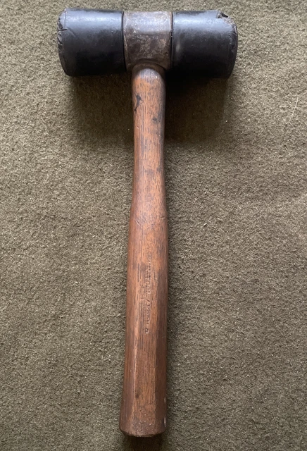 VINTAGE Ken Tool Mallet tire Hammer rare model Akron, Ohio original handle