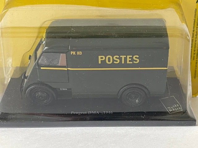 Camion Peugeot J5 Surélevé La Poste – 1986 – Atlas 1/43 – Occasion Boîte Usée