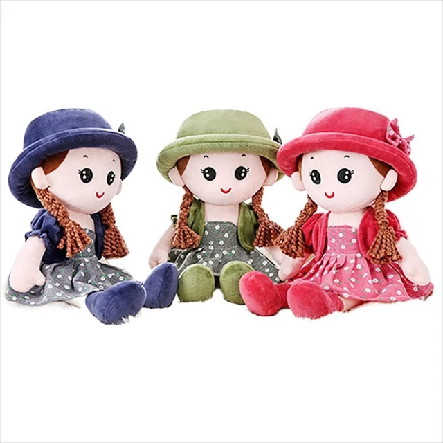 For Kids Girl Rag Doll Sleeping Baby Stuffed Toys Plush Doll Princess Doll Toy