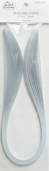 Quilled Creations, Paper Stripes, Pastel Blue Quilling Paper 1/4" (6mm)