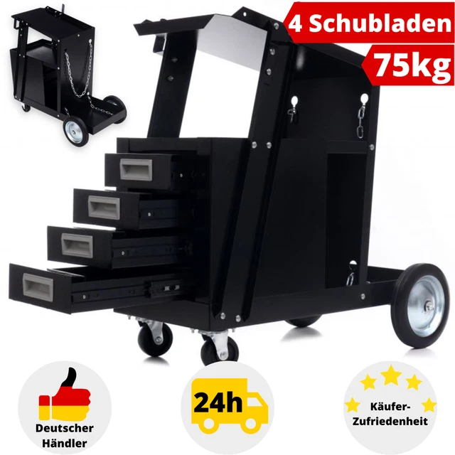 Werkzeugwagen Leer Schweißwagen Schubladen Werkstattwagen Rollwagen Montagewagen