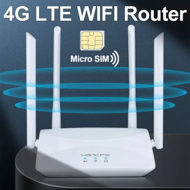 Router WIFI 4G LTE 150Mbps 4 antenne esterne ripetitore del segnale