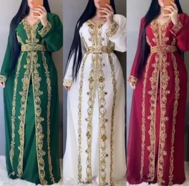 Kaftan Moroccan Abaya Caftan Sale Dubai Farasha Eid Islamic Jacket Gown Dress