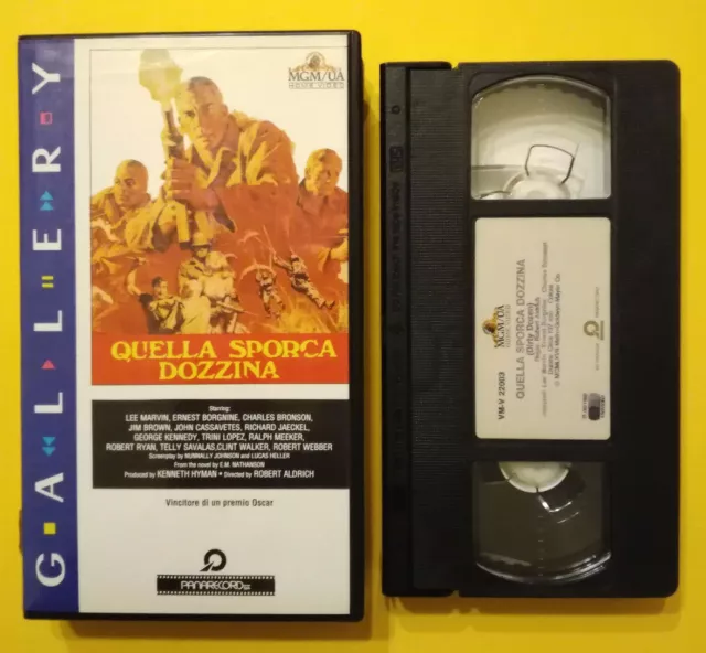 Vhs Quella Sporca Dozzina Film Ita Guerra Charles Bronson Videocassetta (V189)