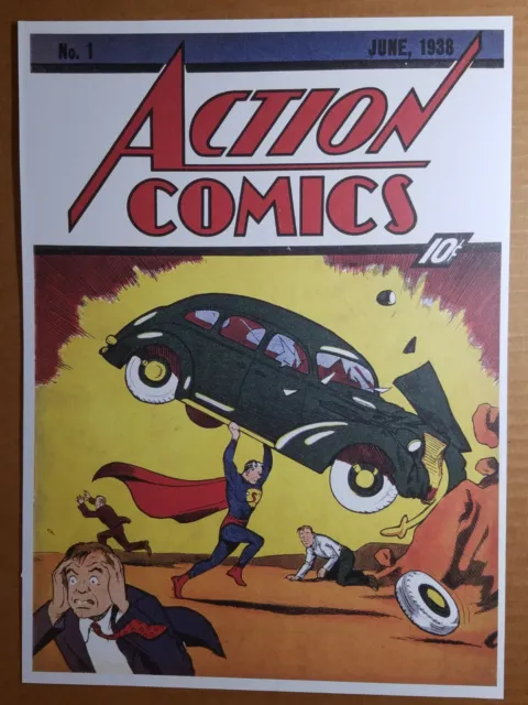 Superman in Action Comics 1 DC Comics Poster by Joe Shuster