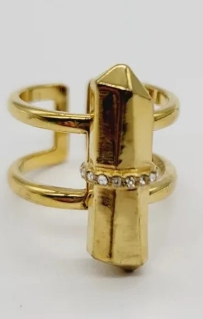Stella and Dot Gold Adjustable Rebel Ring