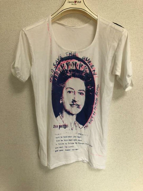 Seditionaries Sex Pistols Regina Elisabetta T-Shirt Taglia M Manica Corta Top
