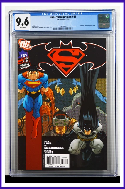 Superman Batman #21 CGC Graded 9.6 DC September 2005 White Pages Comic Book.