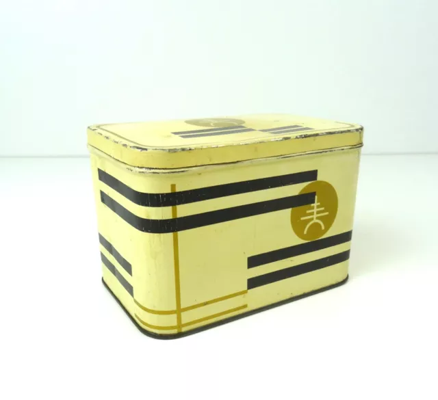 Very Rare Original German Bauhaus Suprematism Avantgarde Art Deco Tin Box 30S