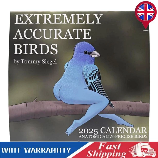 2025 EXTREMELY ACCURATE Birds Calendar with Hanging Hole for Home ...