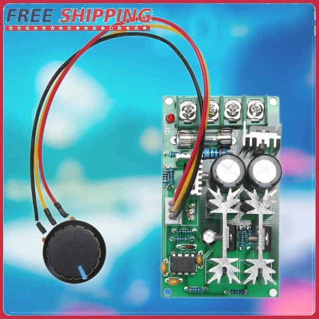 12V/24V/36V/48V/60V 1200W 20A PWM FAN Controller DC Motor Speed Control