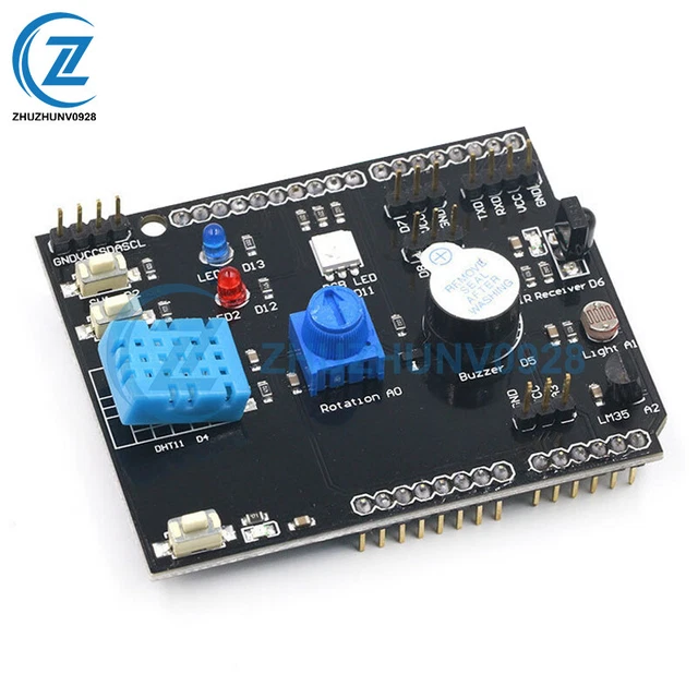 MULTIFUNCTION EXPANSION BOARD DHT11 LM35 Temperature Humidity for