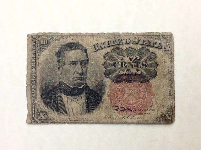 ~  Ten 10 Cents Fifth / 5Th Issue Fractional Currency Meridith - Free Shipping