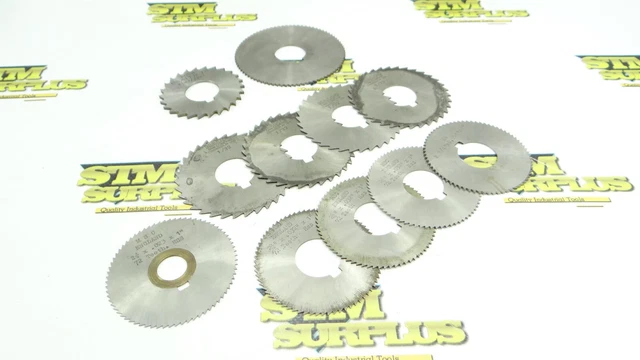 Lot Of 11 Assorted Hss Slitting Slotting Saws 2-1/2" To 4" Dia Union Malco Msc