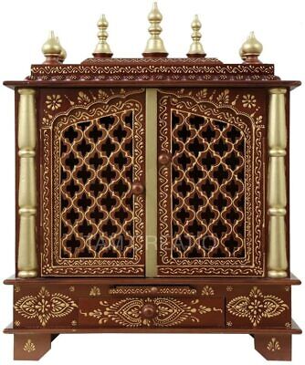 Wooden Mandir For Home Pooja Ghar Wall Hanging Temple Home Decoration