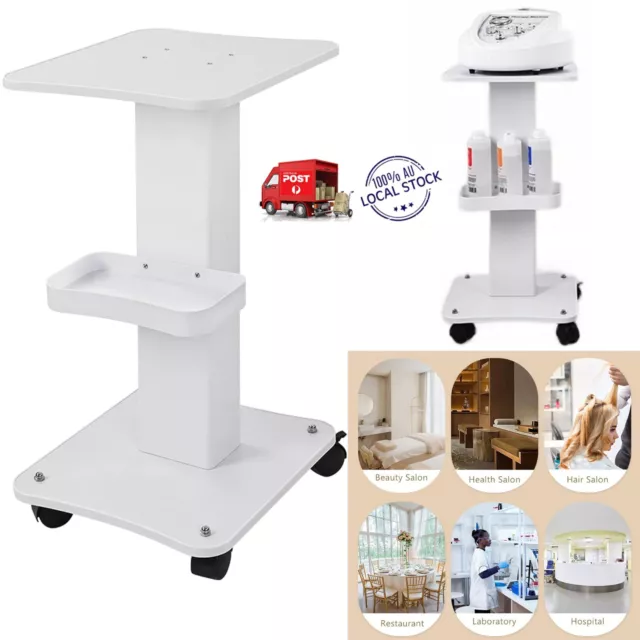 ABS Movable Trolley Beauty Cart Tray SPA Hairdresser Salon Storage Stand Rack