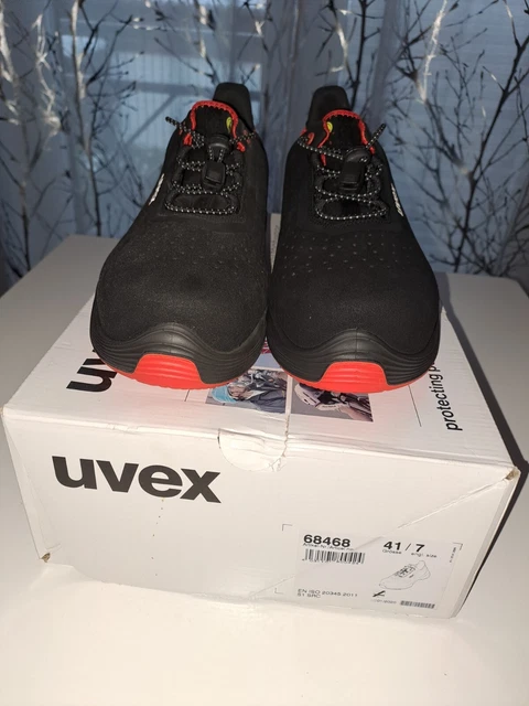Uvex Arbeitsschuhe GR. 41  schwarz/ rot S1