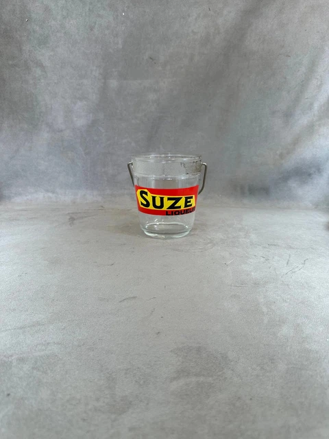 Superbe seau a glaçons coca cola en verre vintage