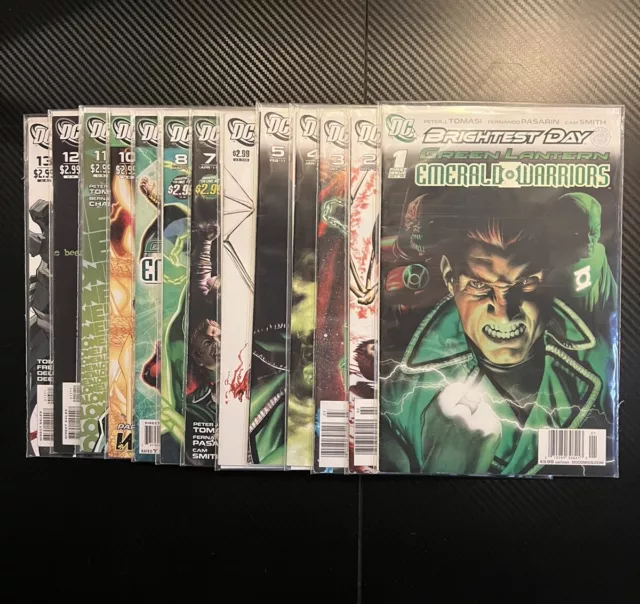 Green Lantern Emerald Warriors #1-13 Comic Lot DC 2010 NM 🔥